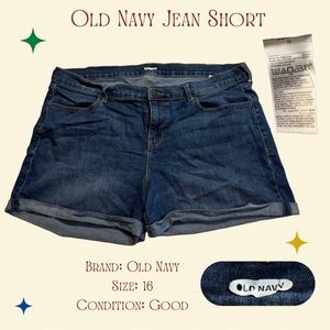 Old Navy Dark Blue Denim Shorts